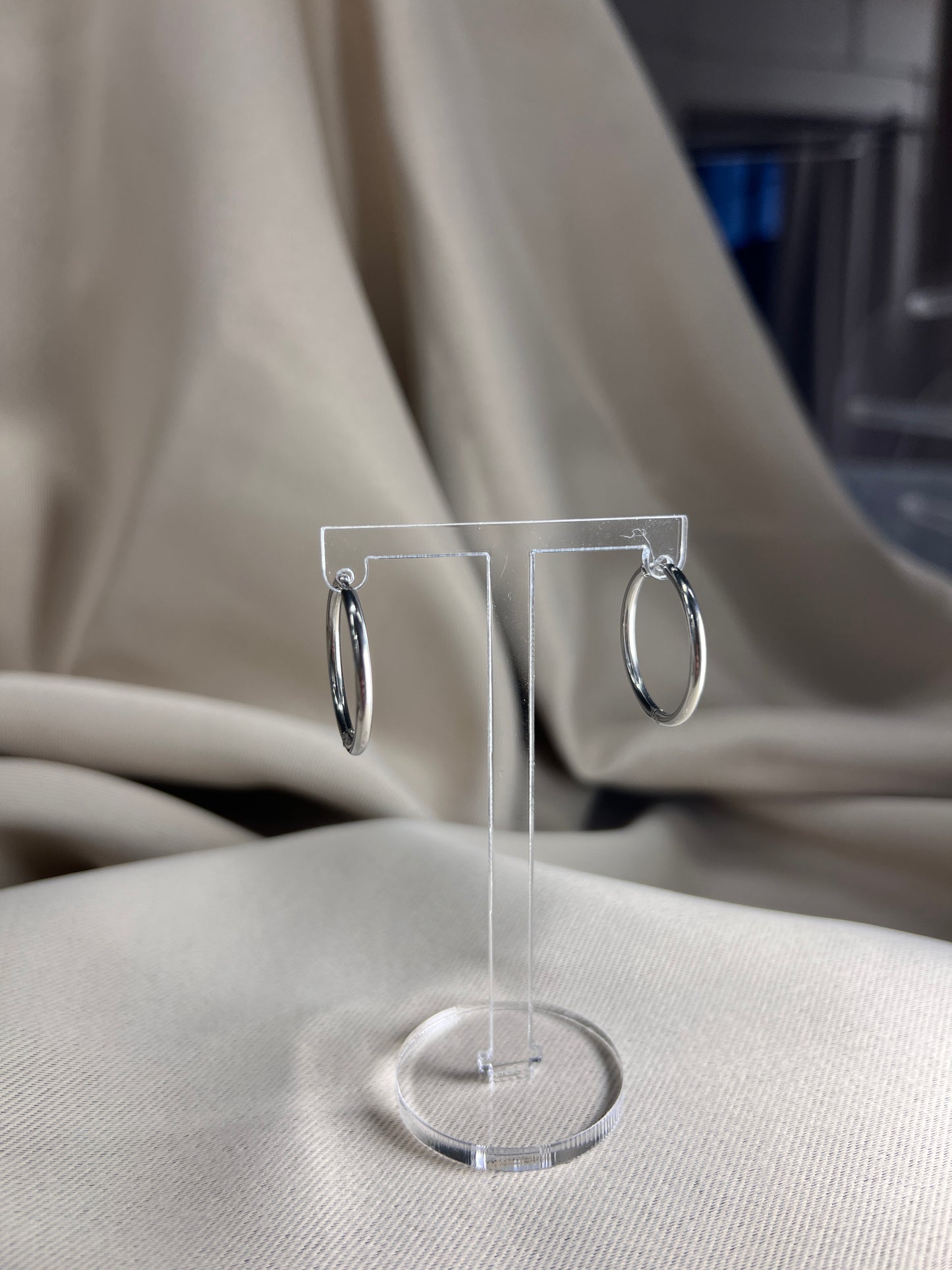 Ohrringe Hoops L.2 Silber