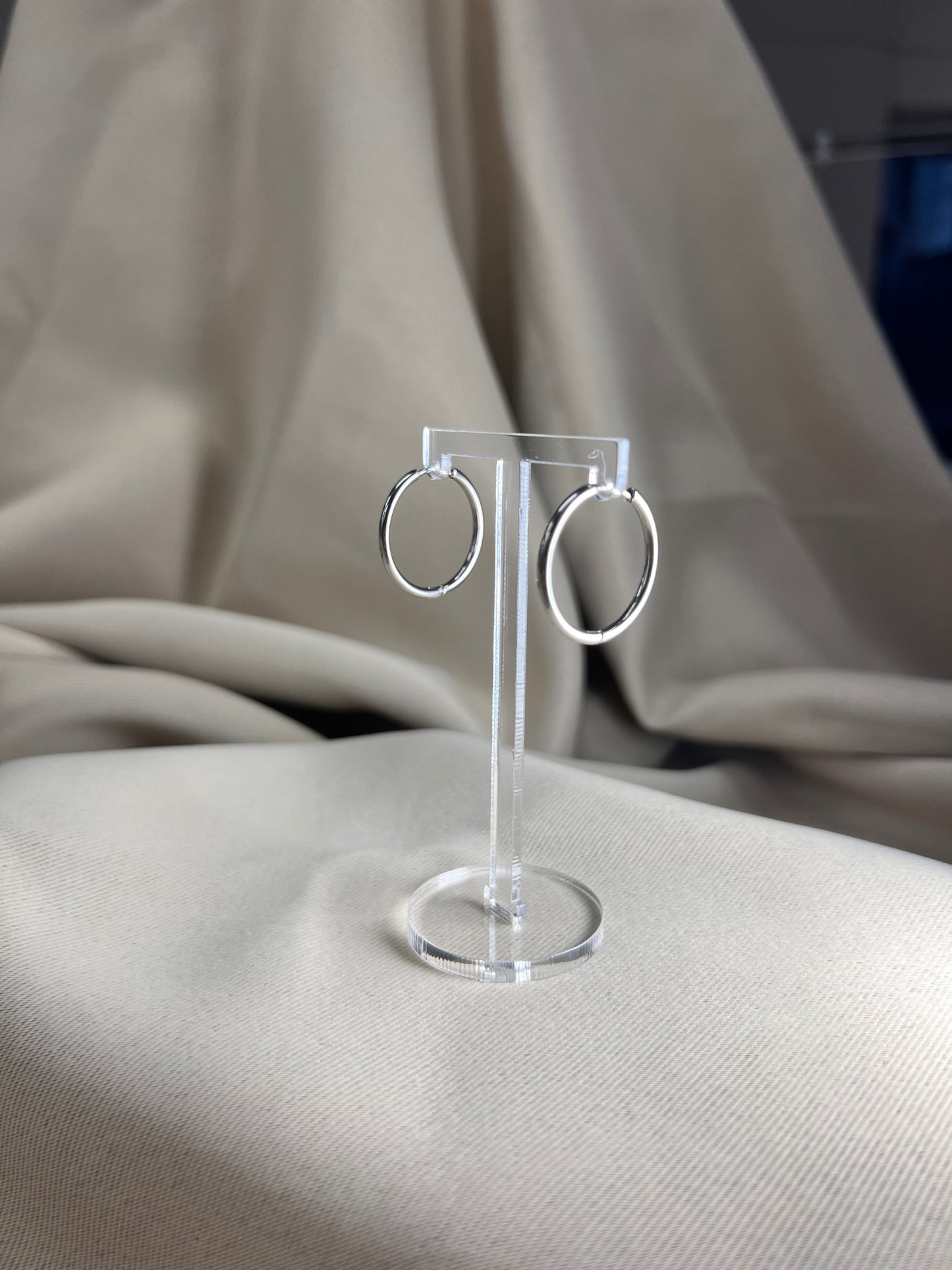 Ohrringe Hoops L.2 Silber