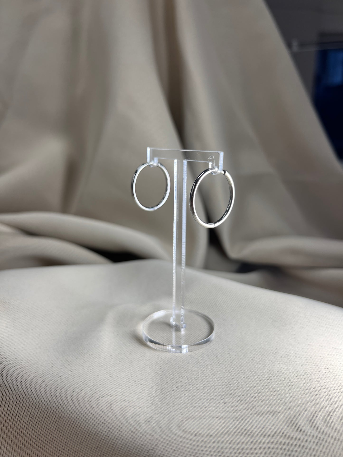 Ohrringe Hoops L.2 Silber