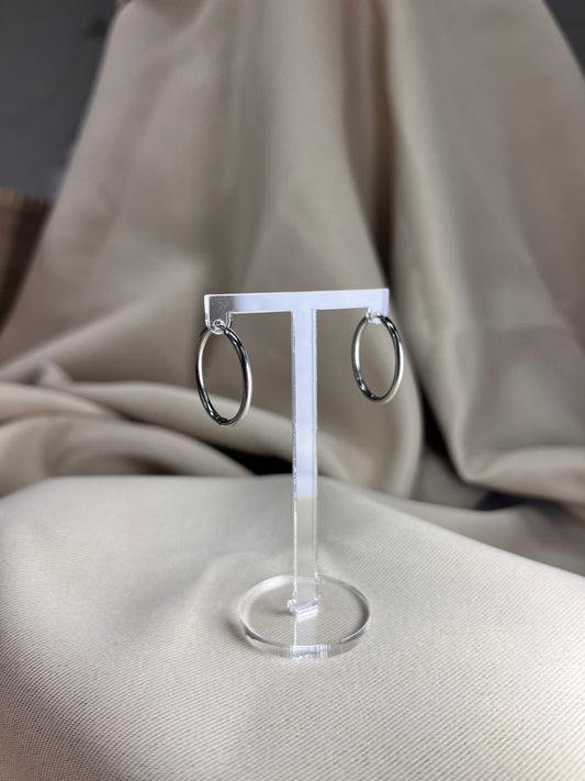 Ohrringe Hoops L.2 Silber