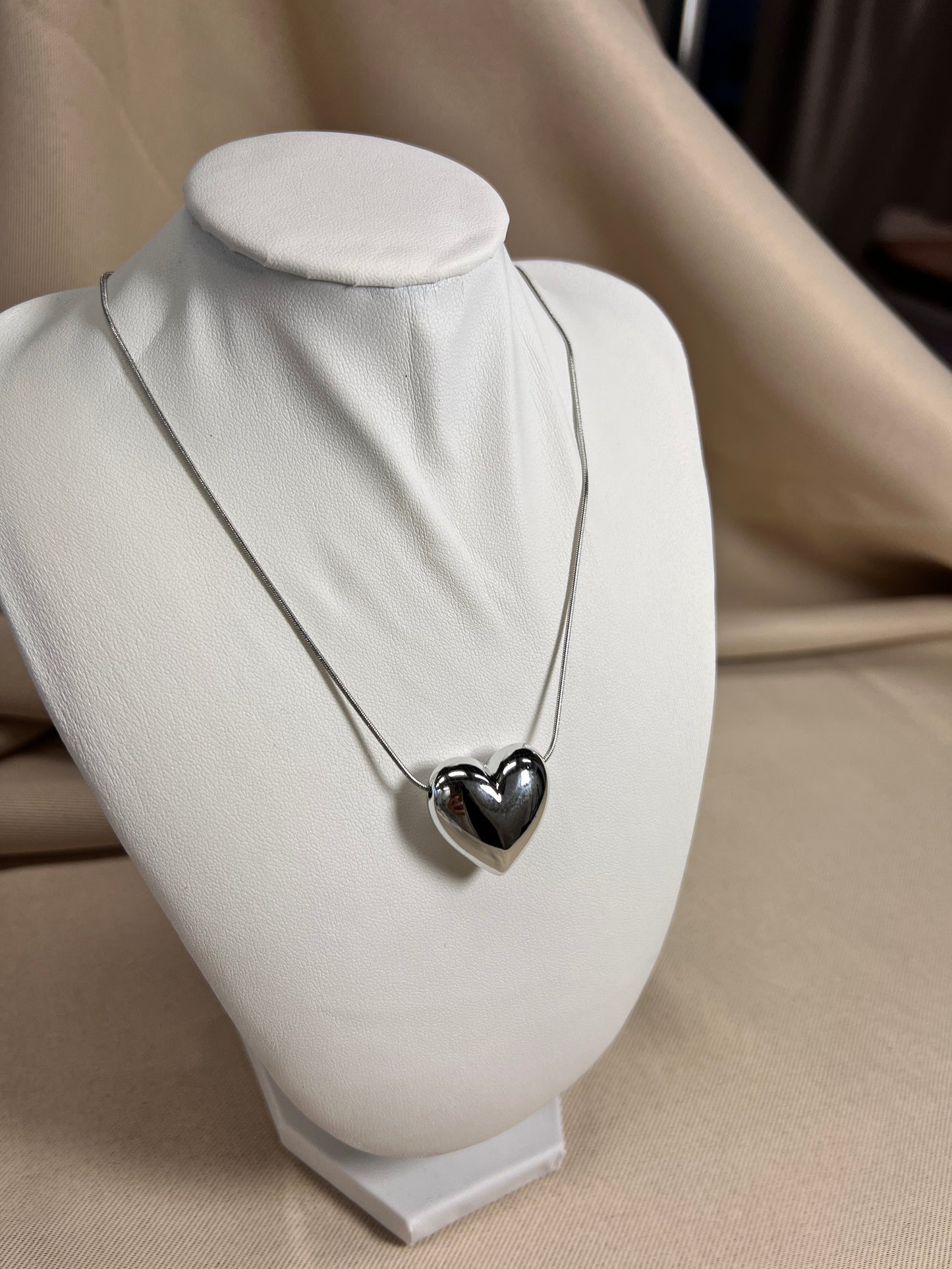 Halskette Heart in Silver